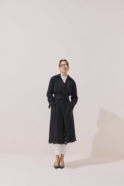 NUR KALAY COLLECTION Embroidered Premium Trench Coat