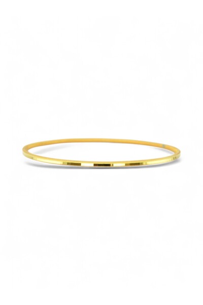 FARUK MÜCEVHERAT 925 Ayar Gümüş Ajda Bilezik 22 Ayar Altın Kaplamalı