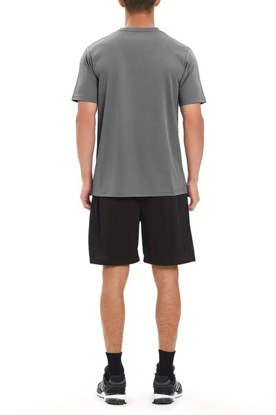 GHASSY CO. Ghassy Co. Men's Ultra Stretchy Moisture Wicking Body Geometric Quick Dry Lightweight Sports T-Shirt