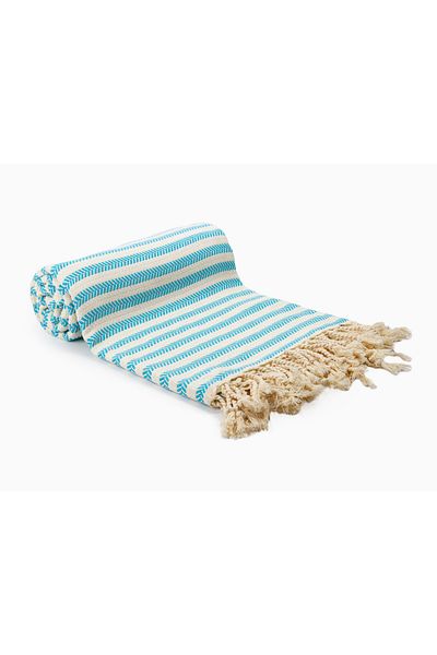 CHIMARIVA Sergeant Patterned Peshtemal – Oversize Turkish Beach Towel – Bath Towel