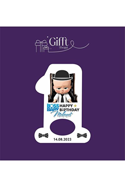 giftshoppi 10 Adet Açacak Magnet Hediyelik Bebek Patron 1 Yaş Doğum Günü Yenidoğan Magnet