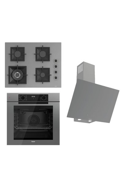 Ferre FRYART-SILENTART Serisi Gri Set (SC408-WFA + QEP63CPR +D079-SA ) - Dökü...