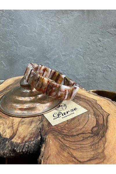 parze doğaltaş Rolex Cut Pietersite Natural Stone Bracelet