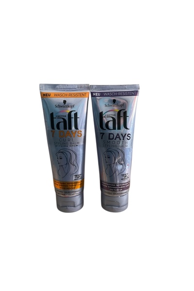 Taft 7 Days Curl & Smooth Saç Şekillendirici Balm 150 ml x 2’li Karışık Set