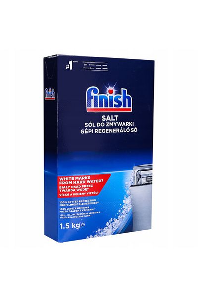 Finish Set of 3 products for the Finish dishwasher, salt 1.5kg, cleaner 250ml, rinse aid