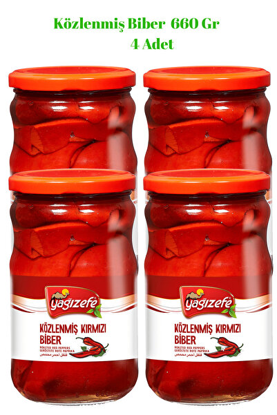Közlenmiş Biber 660 Gr x 4 Adet