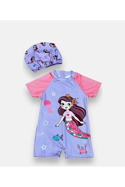 Melomio Baby Kids Girl's Uv Protection Swimsuit