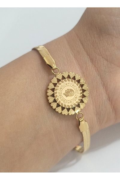 Monalisa Home Luxury Gold Color Bracelet with Showy Figure