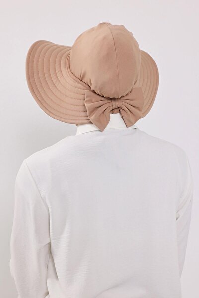 Aisha's Design 3-Piece Set of Hijab, Visor, and Hat, Hijab, St-1P, Milk Coffee