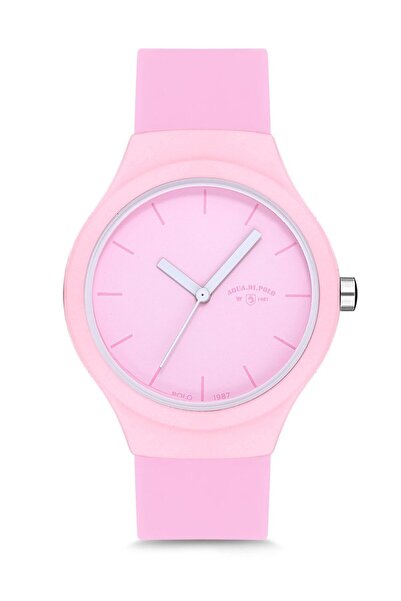 Aqua Di Polo 1987 Pembe Kadın Slikon Kol Saati APSR1-A9650-USPPP