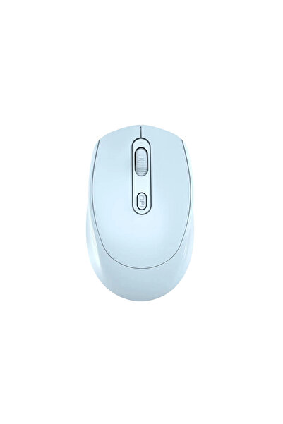 Platoon PL-1865 Usb Mavi/Siyah/Beyaz 3 Renk Bluetooth ve 2.4GHz Şarjlı Sessiz Kablosuz Mouse