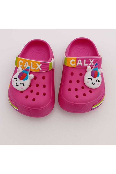 gigigiyim Unicorn Printed Girl's Sandals-Flip Flops Fuchsia