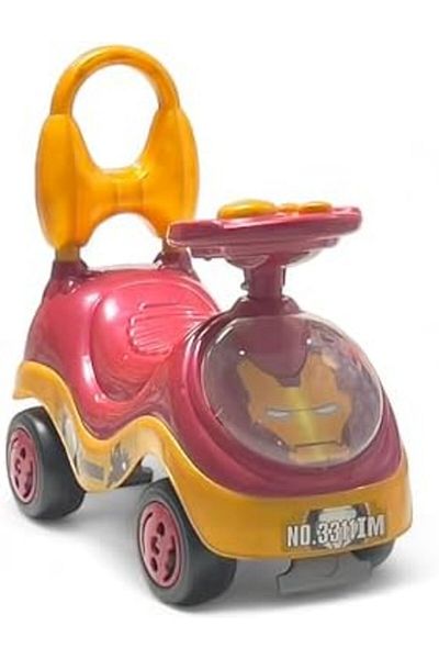 ALBADER Kids Ride on Car - Ride on Kids Car with Superhero Design, Fun Ride on Push Car Mclaren