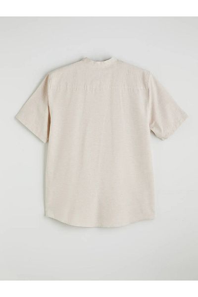 LC Waikiki Lcw Vision Beige Relaxed Fit Judge Collar Men's Shirt