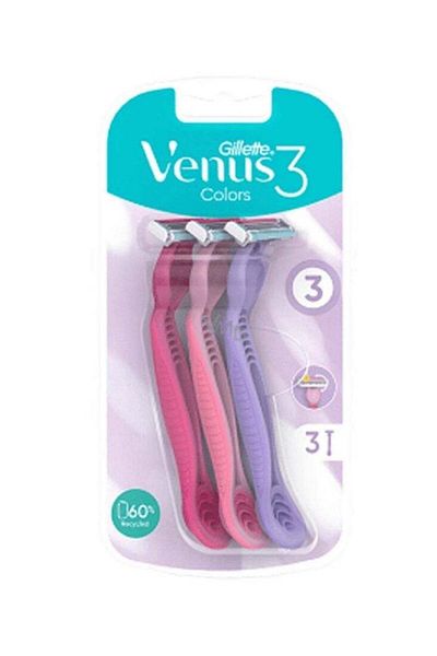 Gillette Venus 3-blades Disposable Razor - 3 Pieces