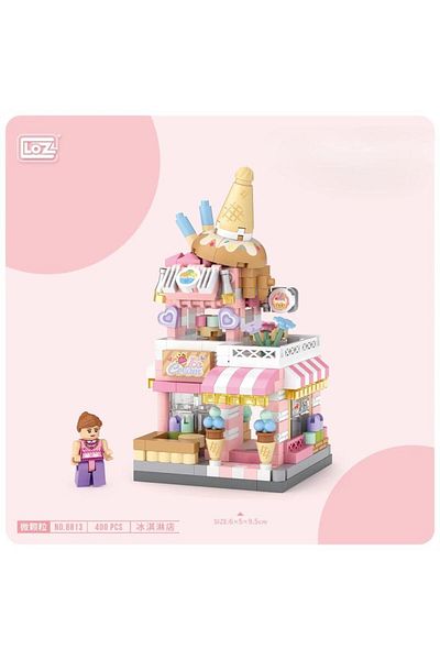 Loz Ice Cream Shop Block Toy 400 Pieces