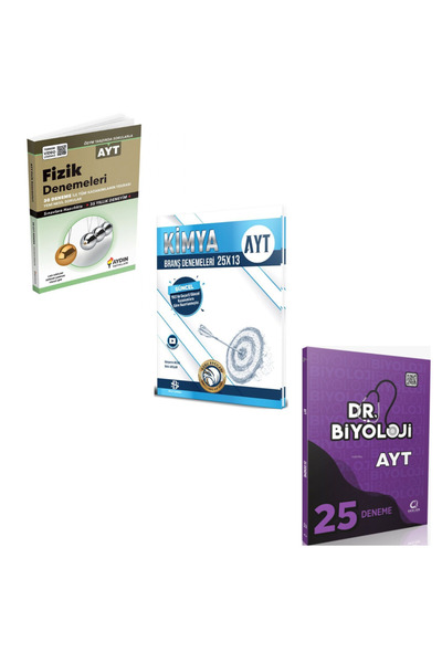 Hız ve Renk Yayınları Aydın AYT Fizik Bilgi Sarmal Kimya ve Dr Biyoloji Biyop...