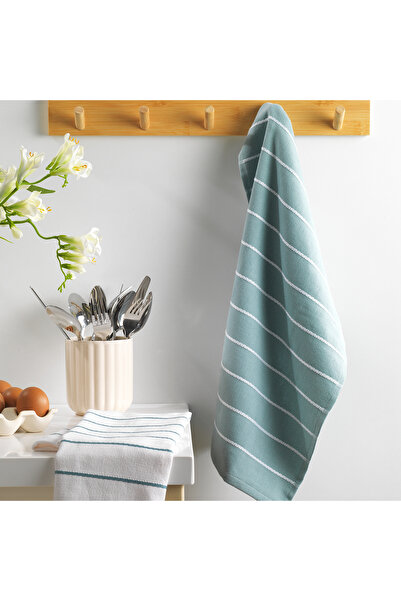 Schafer هوم ميشا - عبوة من قطعتين قماش تجفيف 40x60 سم - تركواز