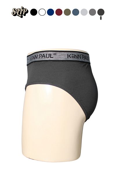 Kennpaul Men's Plain Cotton Smoked Boxer |   Slip Boxer