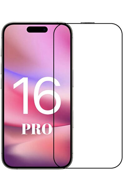 ZETT iphone 16 PRO uyumlu Tam Kaplayan Koruma Full Kapatan Kırılmaz Cam Ekran...