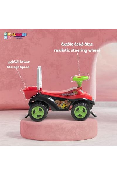 ALBADER Kids Ride on Car - Ride on Cars with Jeep Design, Ride on Push Car | Non-Breakable Plastic