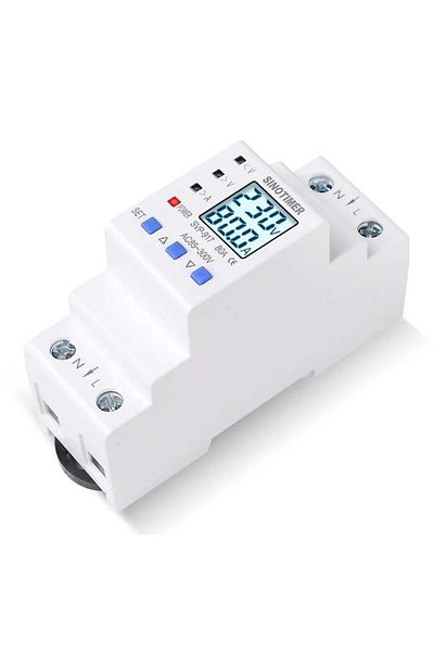 INNOVIX Svp917 Overvoltage & Overcurrent Protector, 80a, 220v, Lcd, Auto Reset, Lightning Safe