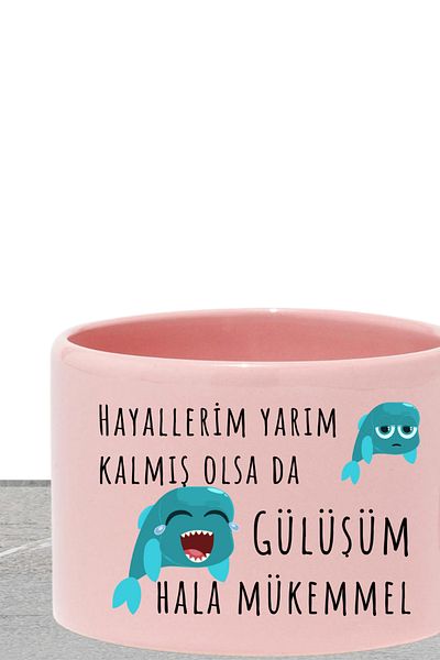 qoeuyl boutique My Smile Is Still Perfect Printed Fun Gift Pastel Colored Rectangular Cup with Handle