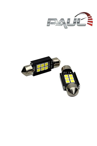 PAULLED Sofit 36mm Beyaz Led Ampül 2 Adet Park,Tavan,Plaka,Bagaj Gibi Kullanıma Uygun