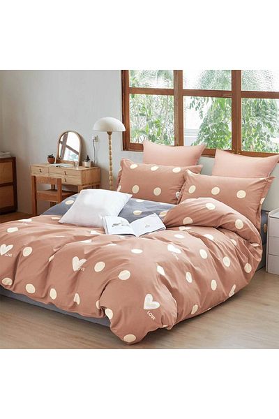 Five Store Double bed linen, Arvi, ranforce cotton, multicolor, 4 pieces