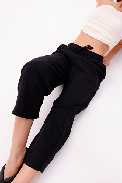 GENIUS STORE Women's Baggy Pants with Pockets Ayrobin Baggy Trousers Adjustable Elastic Waist Trousers Women'S-Baggy