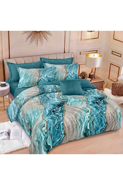 Patul Bubmac Finet Linen, Sulphur, двойно легло, 2 души, чаршаф с плънка, 6 ч...