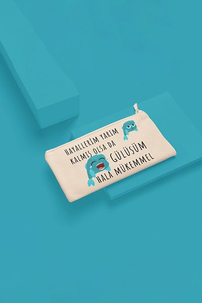 qoeuyl boutique Το χαμόγελό μου είναι ακόμα τέλειο με τυπωμένο διασκεδαστικό δώρο υφασμάτινη τσάντα μακιγιάζ Πορτοφόλι μολυβοθήκη