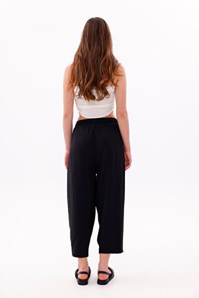 GENIUS STORE Women's Baggy Pants with Pockets Ayrobin Baggy Trousers Adjustable Elastic Waist Trousers Women'S-Baggy