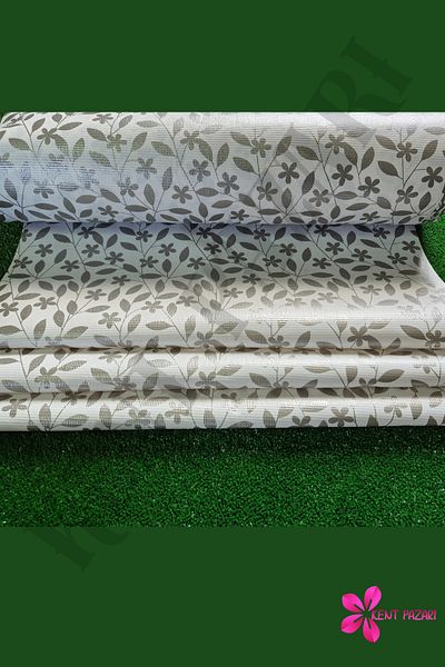 Kent Pazarı Non-Slip Shelf Cover 50X500 Cm-Leaf Pattern |   Non-Slip Cover for Inside Cabinet, Drawer, Refrigerator and Showcase