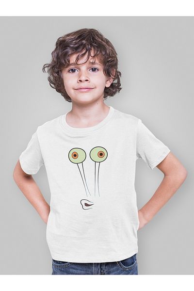 SEVBANO Tricou unisex pentru copii cu desene animate Spongebob Gary (vârsta 1-12)