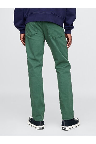GAP Erkek Yeşil GapFlex Slim Fit City Max Jean Pantolon