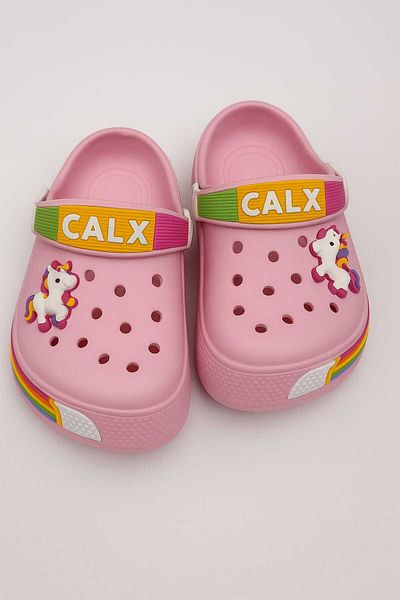gigigiyim Unicorn Detailed Girls' Sandals-Flip Flops Pink