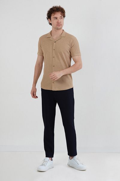 Fulla Moda Βασικό Τρικo Ραμμένο Πουκάμισο