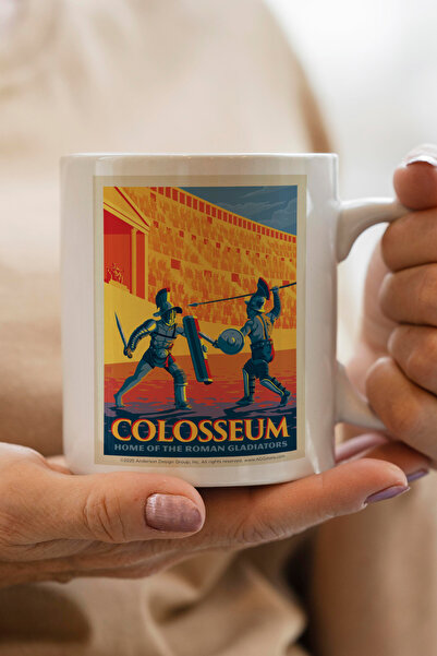 South Steel كأس هدية روما كولوسيوم للعام الجديد مطبوع