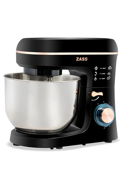 Zass Planetary mixer ZASS Rose Gold ZPSM 20, 1400 W, 6 L stainless steel bowl, 6 speeds, Pulse function