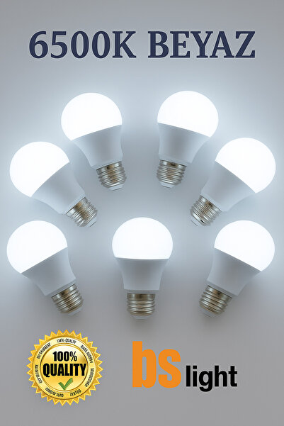 Bs Light 9w Beyaz Led Ampul -Kutulu Ürün- 6500K 3 lü Paket