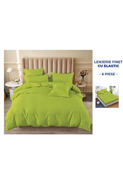 Patul Bubmac Finet Linen, Sulphur, Διπλό Κρεβάτι, 2 Άτομα, Εντοιχιζόμενο Σεντ...