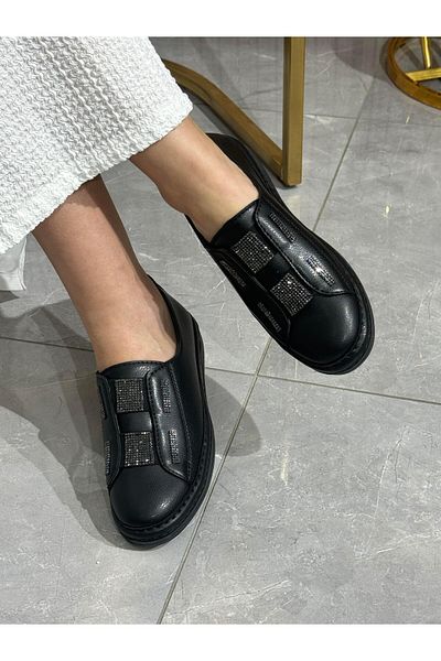 DERİ KABUSU Stoned Women's Ballerina Shoes 409