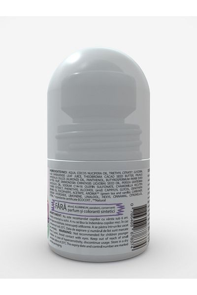 NIMBIO Natural Roll-On Deodorant for Girls - Green Apple Scent, 30ml - Nimbio Farmaceutics