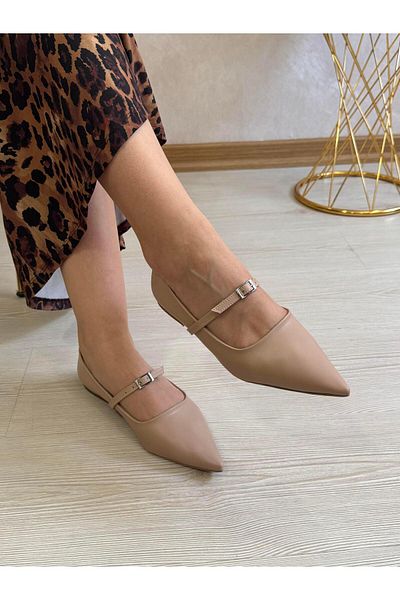 DERİ KABUSU Square Toe Women's Ballet Shoes B-007