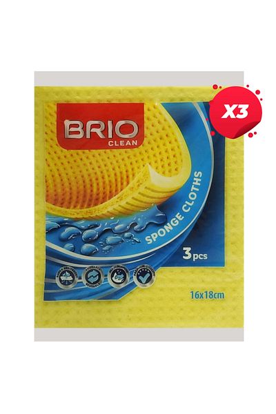 DAR X3 - BRIO WET CLOTH 3PCS 16X18CM 312515