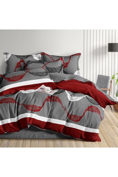 Five Store Double bed linen, Porir, mercerized cotton, multicolor, 4 pieces