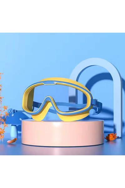 charmerprincesses Wide Angle Anti-Fog Uv Children's Swimming Goggles with Ear Plugs Pool and Sea Goggles Diving Goggles