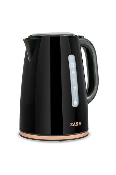 Zass Electric kettle ZASS Rose Gold ZCK 20, 2200 W, 1.7 L, 360° rotating base, Water level indicator