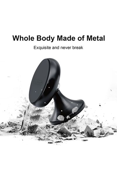 Go-Des Magnetic Adsorption Car Phone Holder with 360° Rotation - GD-HD618